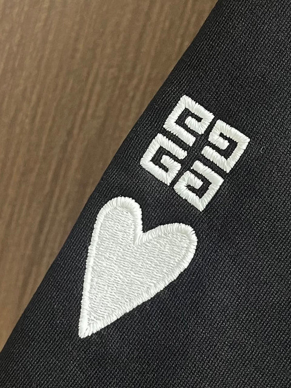 Close-up detail shot of Givenchy luxury clothing with streetwear-inspired cut
