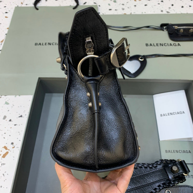 Structured Faux Leather Handbag - Everyday Elegance | Women's Luxury Handbag #337 - back view (image 4) of designer-inspired handbag