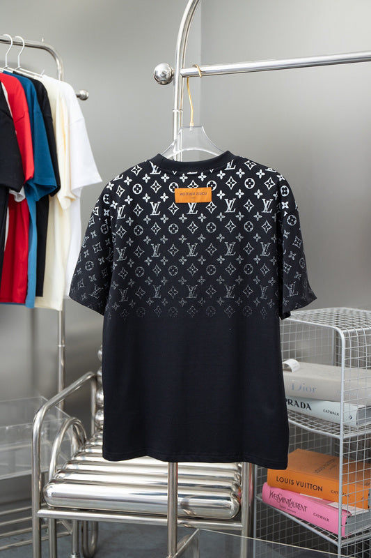 Side profile of Louis Vuitton cotton t-shirt with signature branding