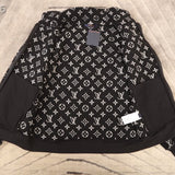 Side profile of Louis Vuitton luxury clothing with relaxed-fit cut