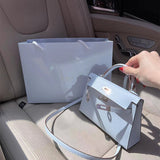 Close-up detail of minimalist bag design