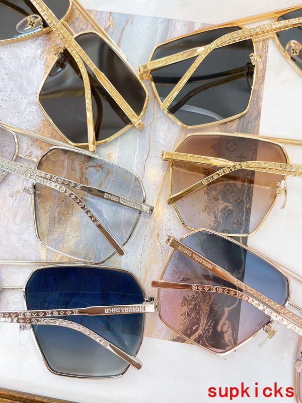 Side view of Louis Vuitton unisex sunglasses
