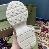 Gucci sneakers detailed view showing premium designer craftsmanship