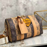 Close-up detail of sleek premium women's handbag – women's statement bag