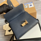 Styled lifestyle shot of modern sleek women's handbag – women's designer-style accessory