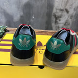 Gucci sneakers detailed view showing premium designer craftsmanship