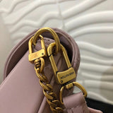 Handle and strap detail of signature polished women's handbag – women's premium purse