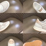 Side profile of Gucci bold contrast sneakers minimalist modern build