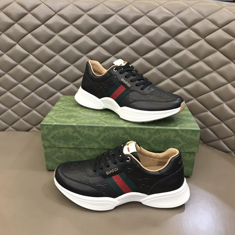 Gucci all-black luxury sneakers view 8 low-top design