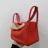Side view of elegant structured handbag