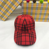 Close-up detail view of Burberry unisex cap