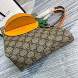 Top view of statement polished women's handbag – women's statement bag
