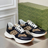 Gucci stone beige luxury sneakers view 8 classic court silhouette