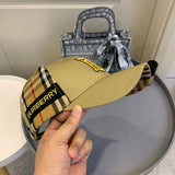 Front view of Burberry unisex cap