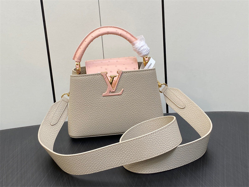  Tailored top-handle bag front view