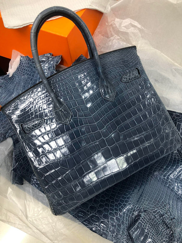 Close-up detail of polished bag design