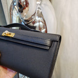 Side view of balanced structured handbag