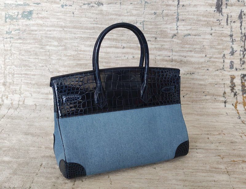 Close-up detail of sleek bag design