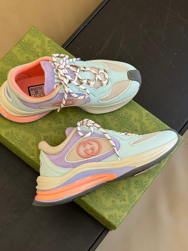 Gucci crisp white luxury sneakers view 10 heritage-inspired look