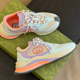 Gucci crisp white luxury sneakers view 10 heritage-inspired look