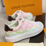 Louis Vuitton luxury shoes detail shot