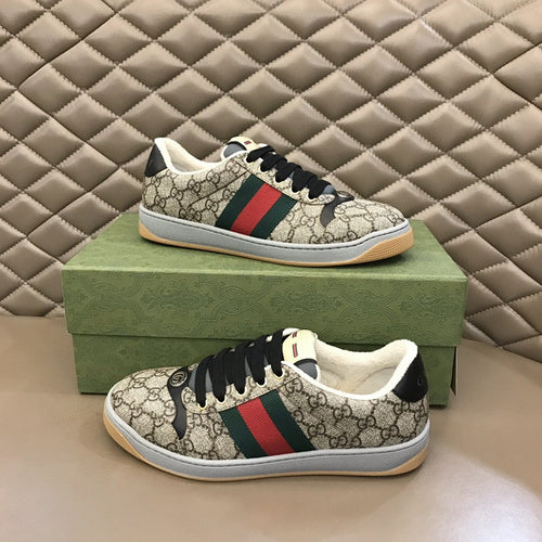 Gucci soft grey luxury sneakers view 11 chunky sole construction