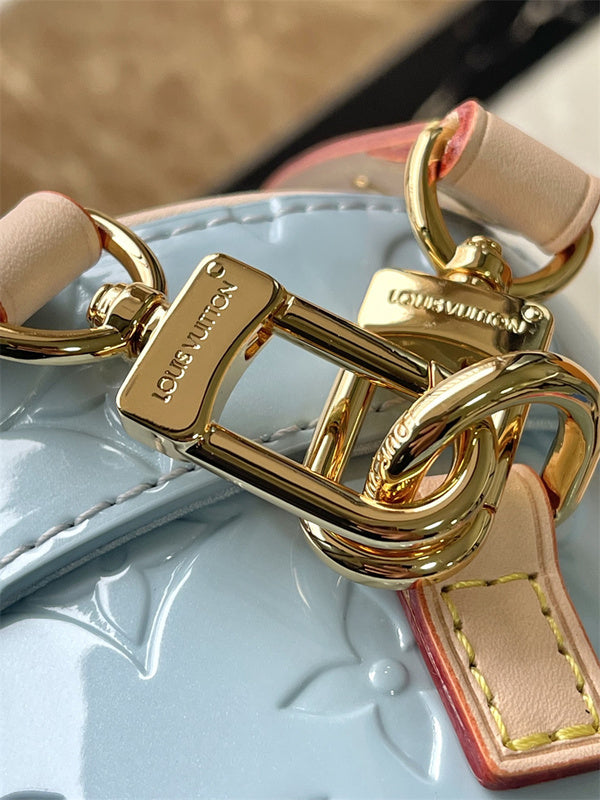 polished satchel detail view showing craftsmanship 8