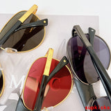 Close-up detail view of Cartier unisex sunglasses