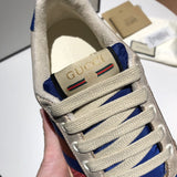 Gucci crisp white luxury sneakers view 8 heritage-inspired look