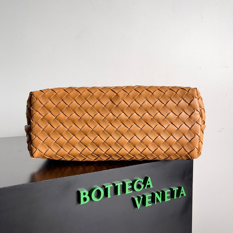 Structured Faux Leather Handbag - Statement Silhouette | Women's Premium Handbag #1589 - alternate angle view (image 8) of designer-inspired handbag