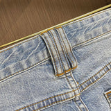 Texture and finish detail of Balmain luxury piece style No.111