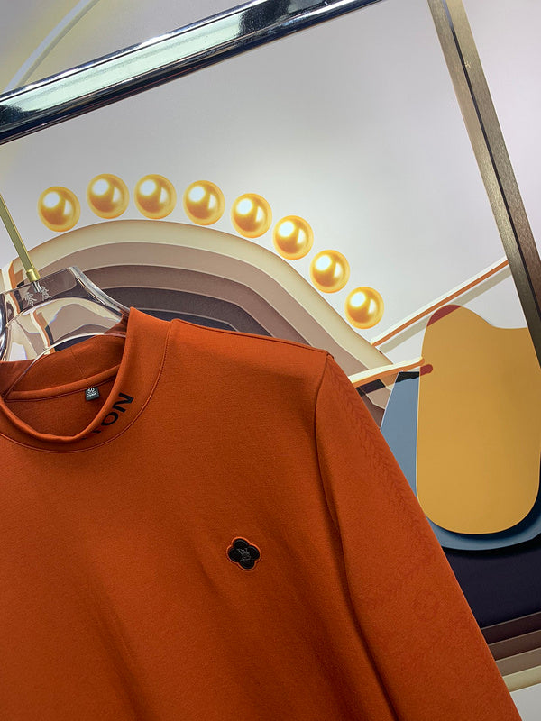 Full styled look of Louis Vuitton luxury clothing with monogram-inspired silhouette