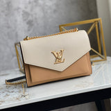 Front view of refined structured women's handbag – women's luxury accessory