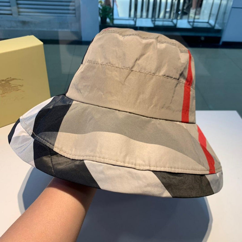 Close-up detail view of Burberry unisex cap