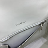 Classic Vegan Leather Handbag - Modern Structured Build | Women's Statement Accessory #535 - texture close-up (image 9) of designer-inspired handbag