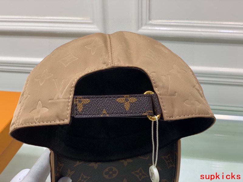 Close-up detail view of Louis Vuitton unisex cap