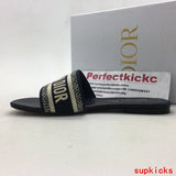 Dior Chocolate Brown Loafer Flats - Heel Detail View