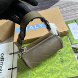 Back view of structured classic women's handbag – women's luxury accessory