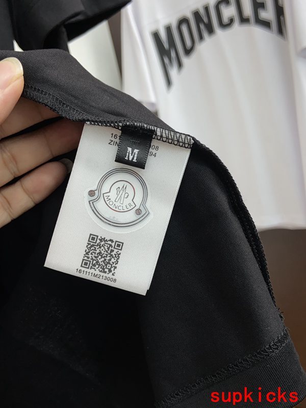Front view of Moncler luxury clothing with relaxed-fit cut