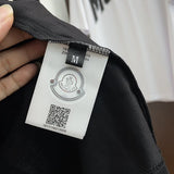 Front view of Moncler luxury clothing with relaxed-fit cut