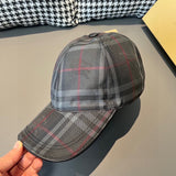 Angled view of Burberry unisex cap