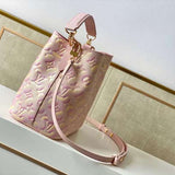 Close-up detail of signature premium women's handbag – women's statement bag