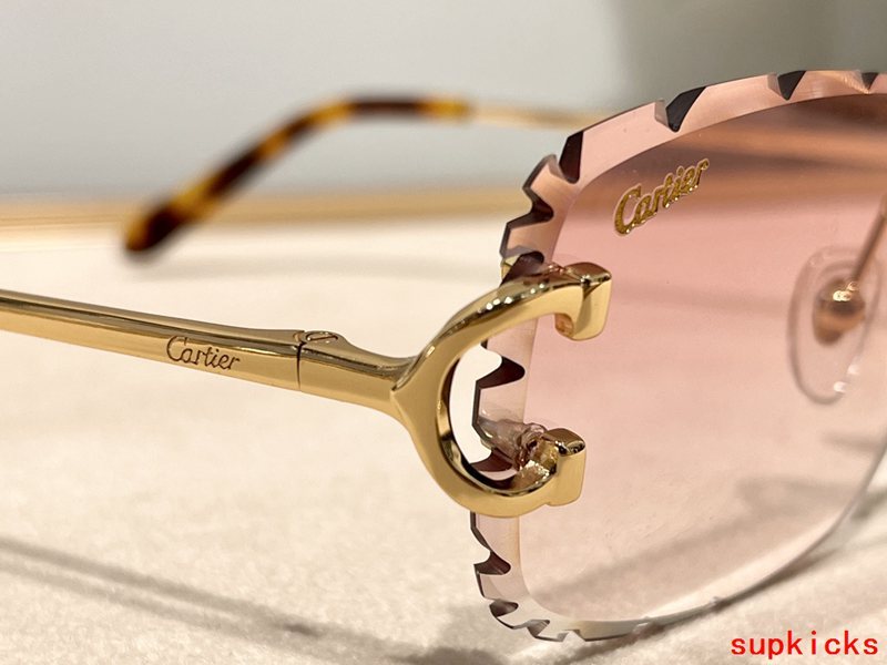 Angled view of Cartier unisex sunglasses