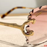 Angled view of Cartier unisex sunglasses