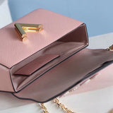 Side profile of premium sleek women's handbag – women's statement bag