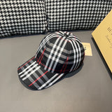 Angled view of Burberry unisex cap