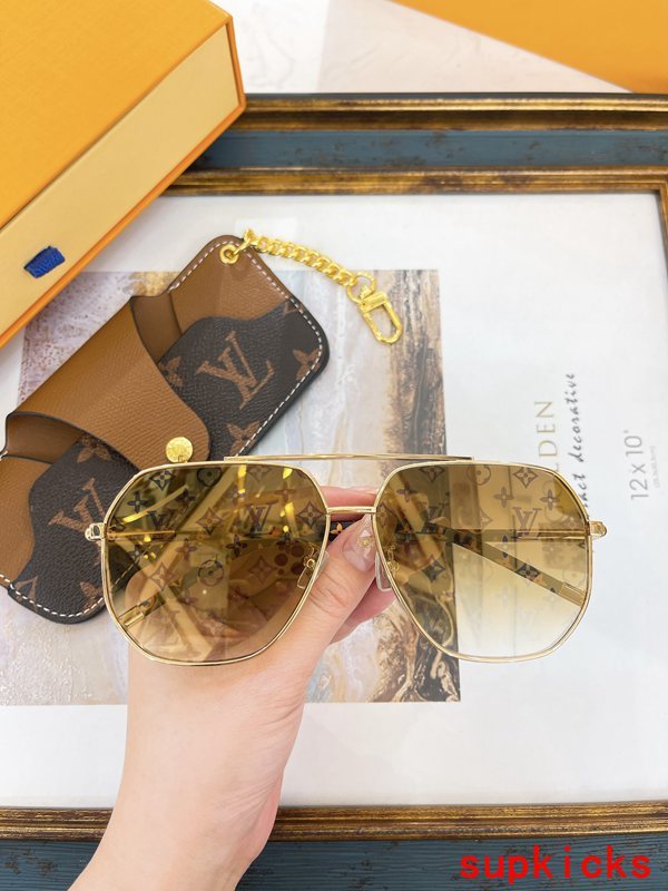 Front view of Louis Vuitton unisex sunglasses