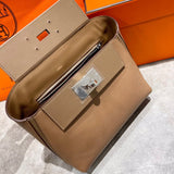 Close-up detail of poised bag design