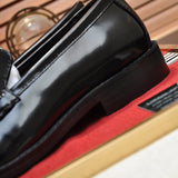 Hermès Grey Loafer Flats - Back View
