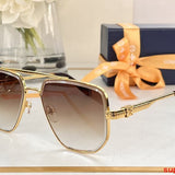 Close-up detail view of Louis Vuitton unisex sunglasses